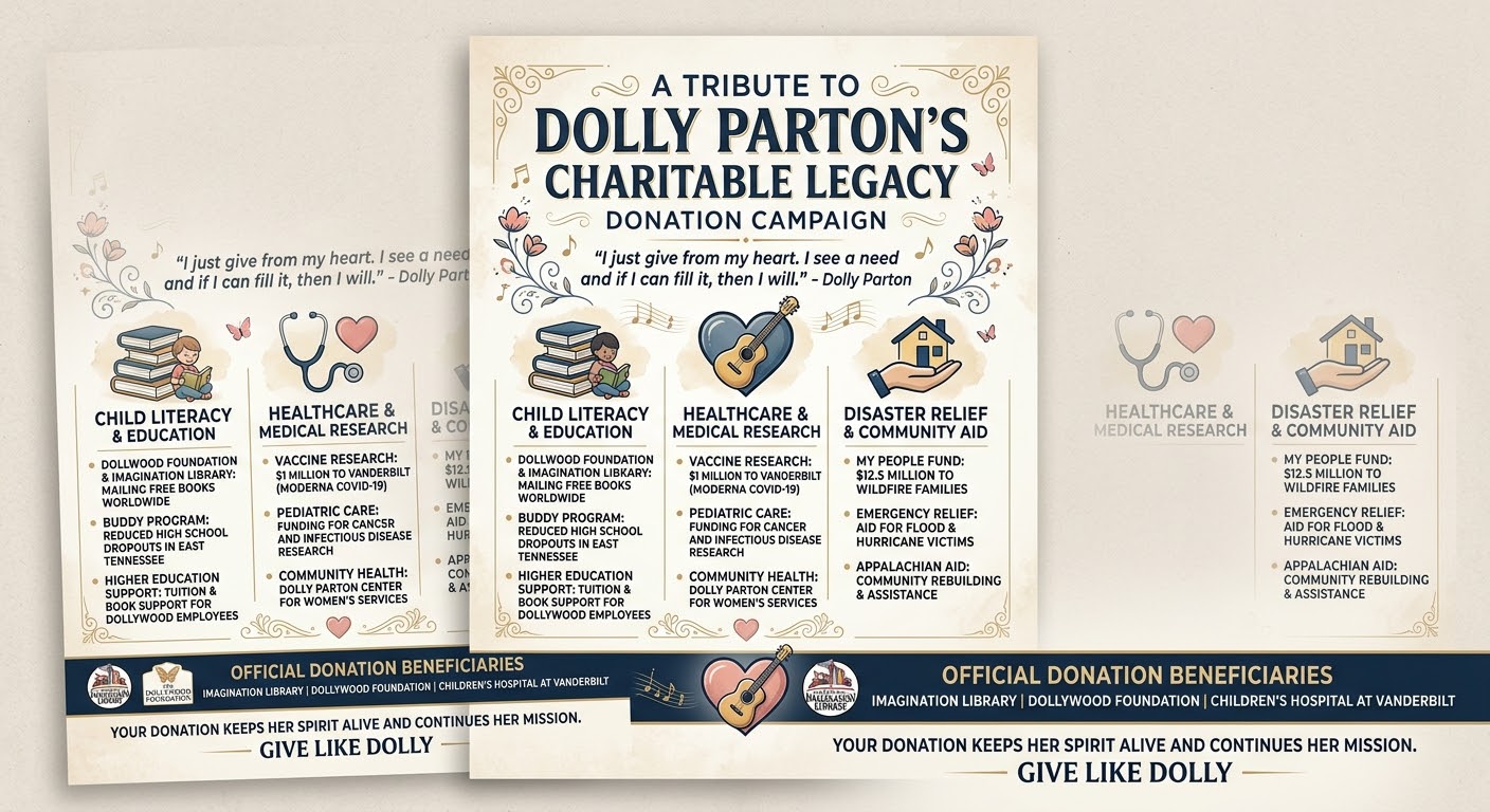 Dolly Parton Memorial & Charity Fund Give Like DOLLY ❤️